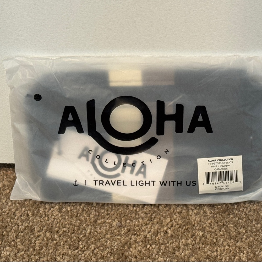 ALOHA Collection Mini Pouch - Le Voyageur - caffe / black
